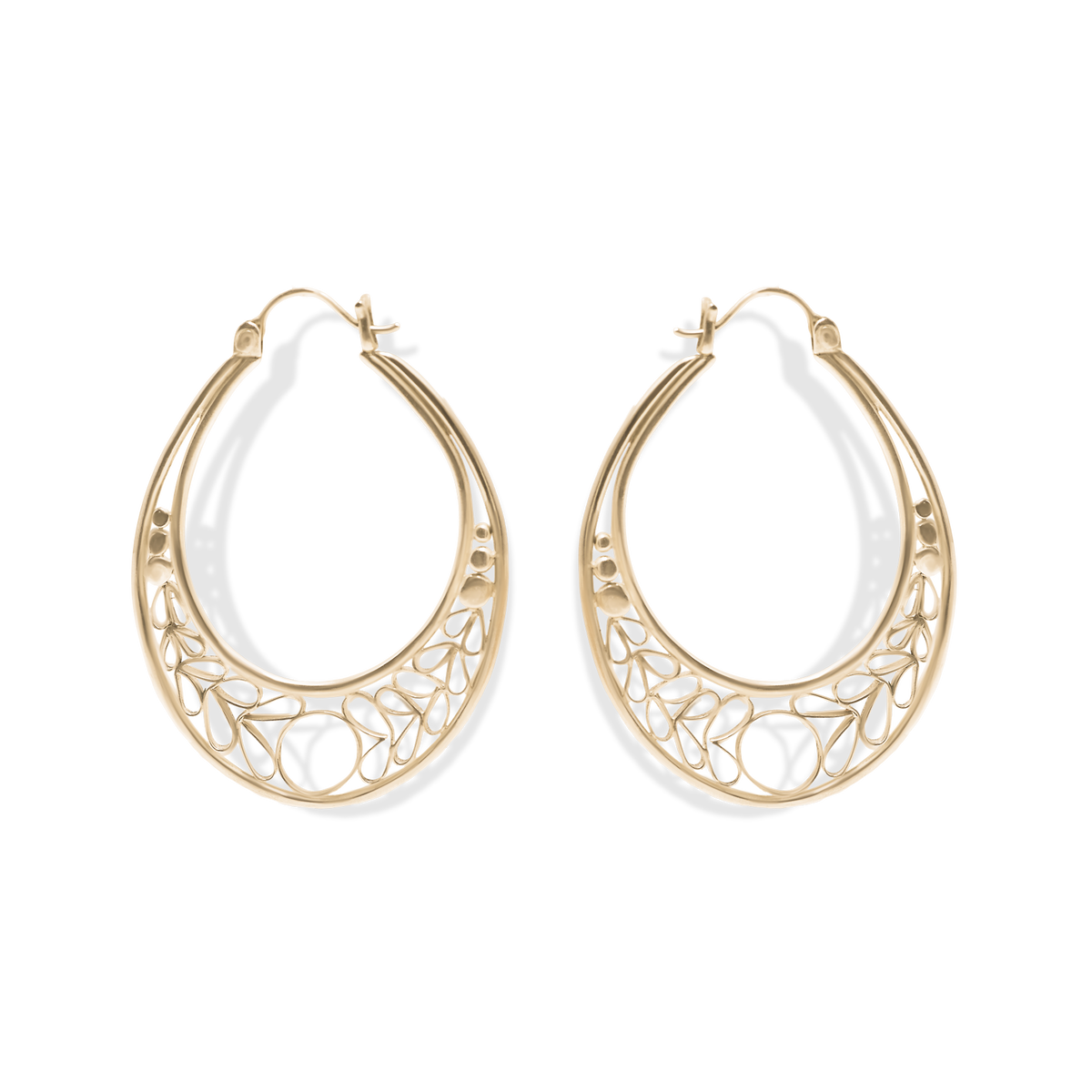 Filagree Large Hoops