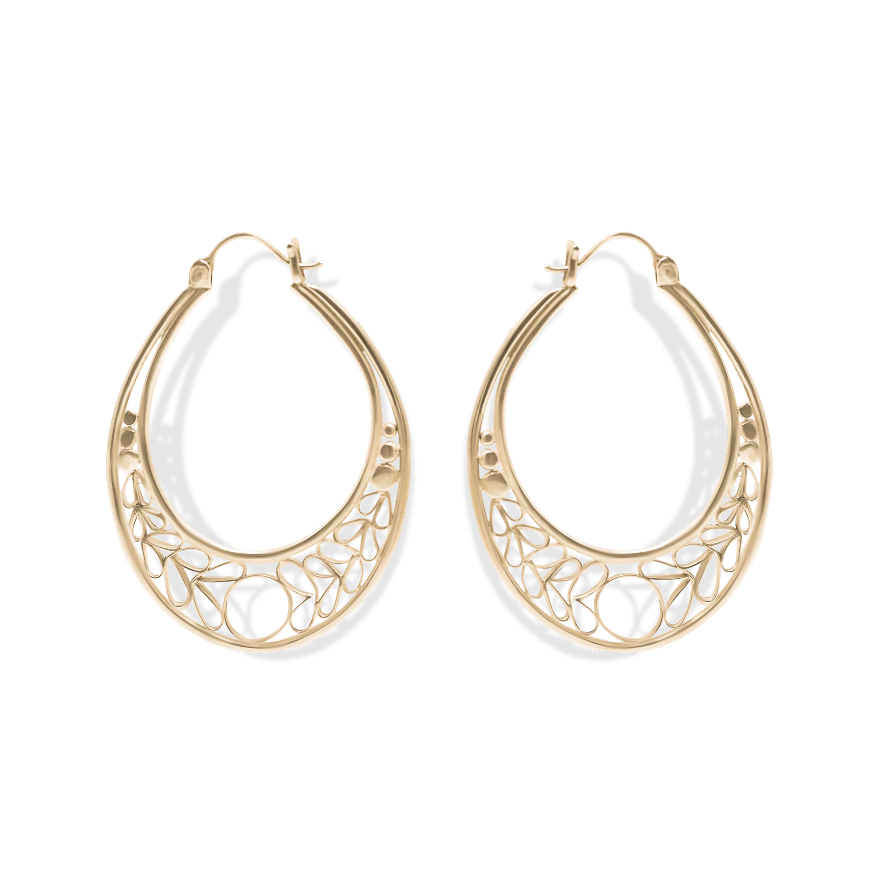 Filagree Large Hoops