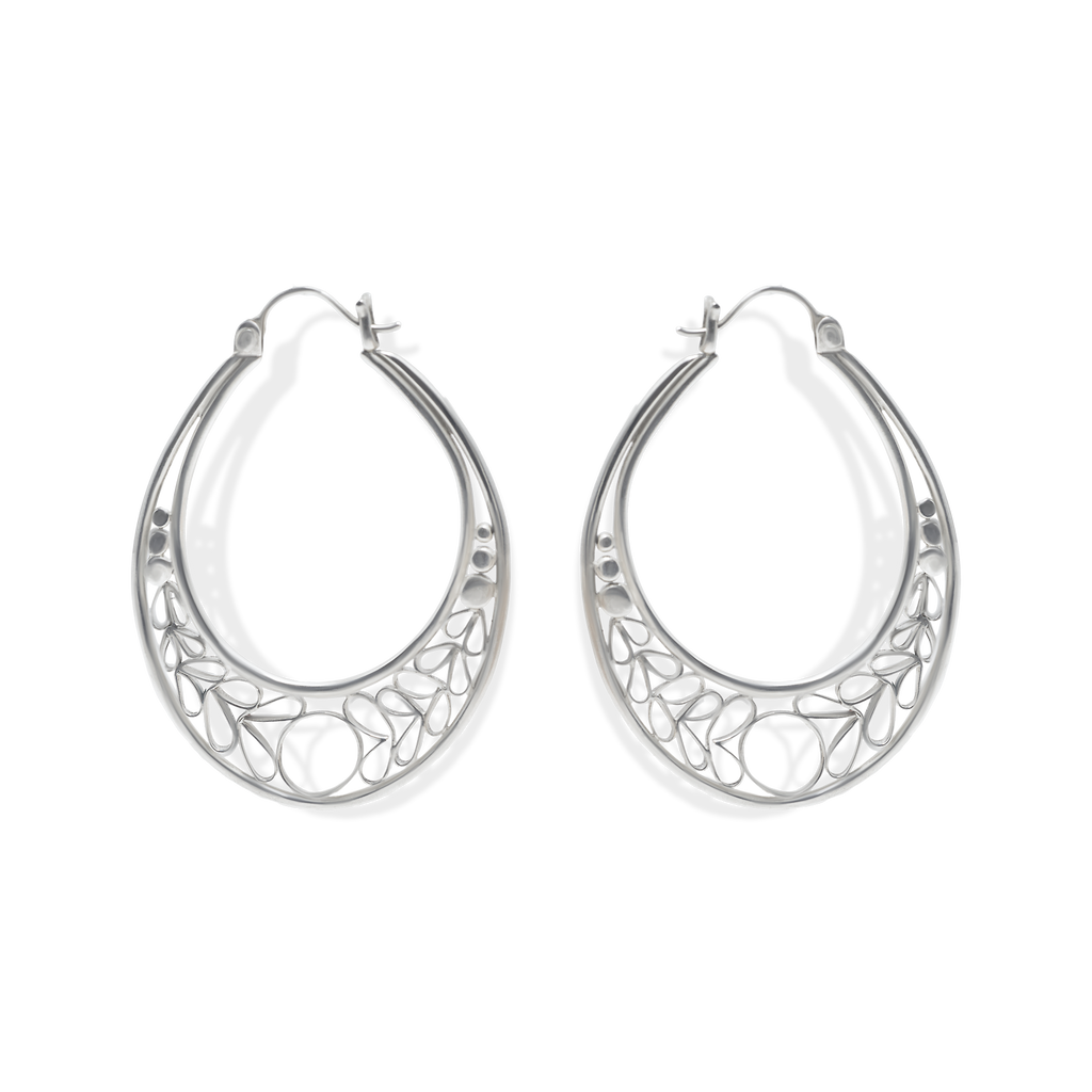 Filagree Large Hoops