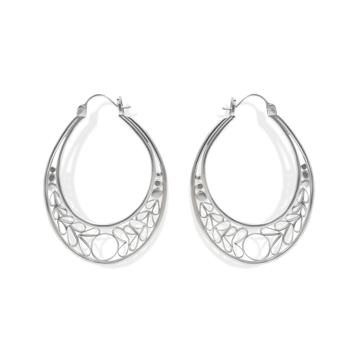 Filagree Large Hoops