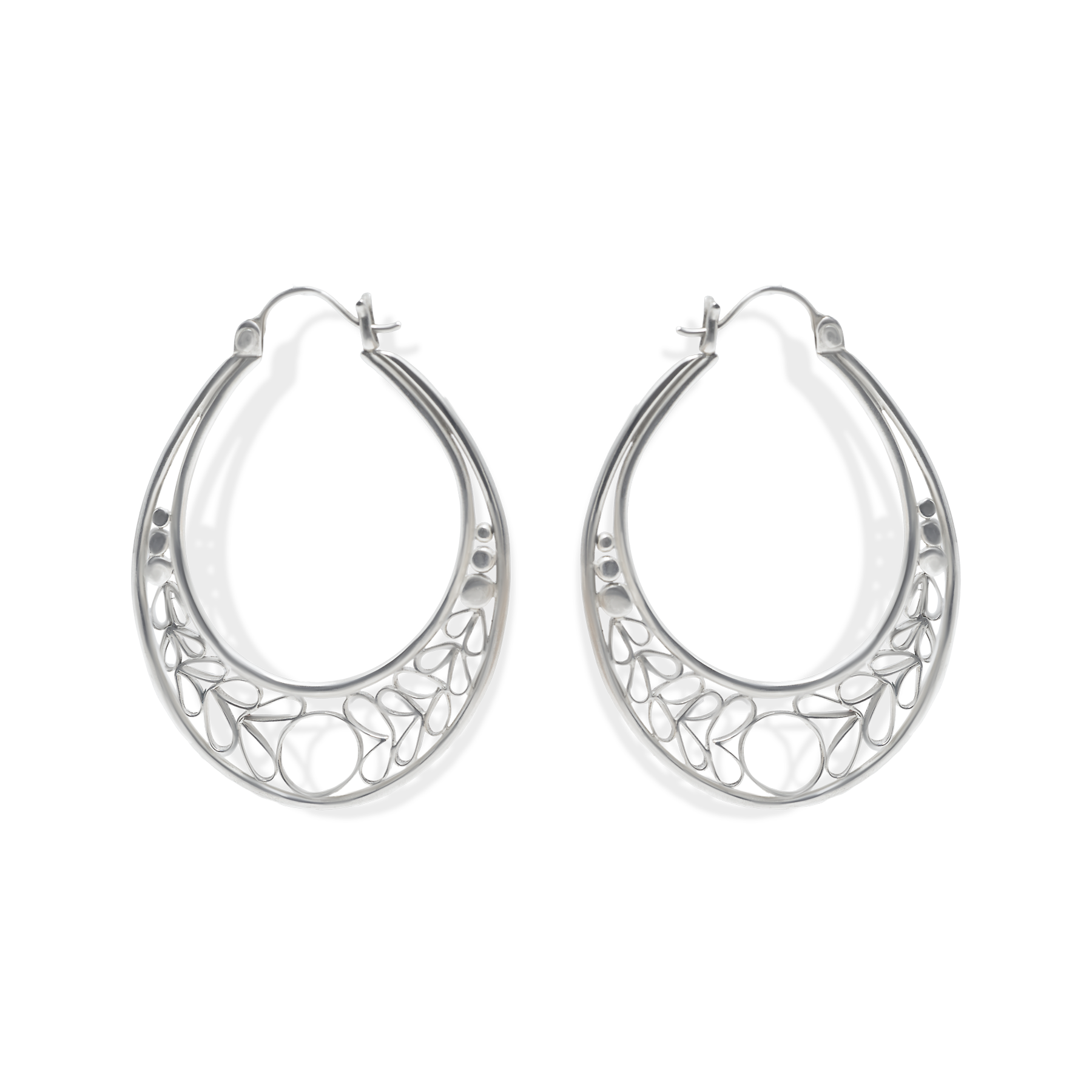 Filagree Large Hoops