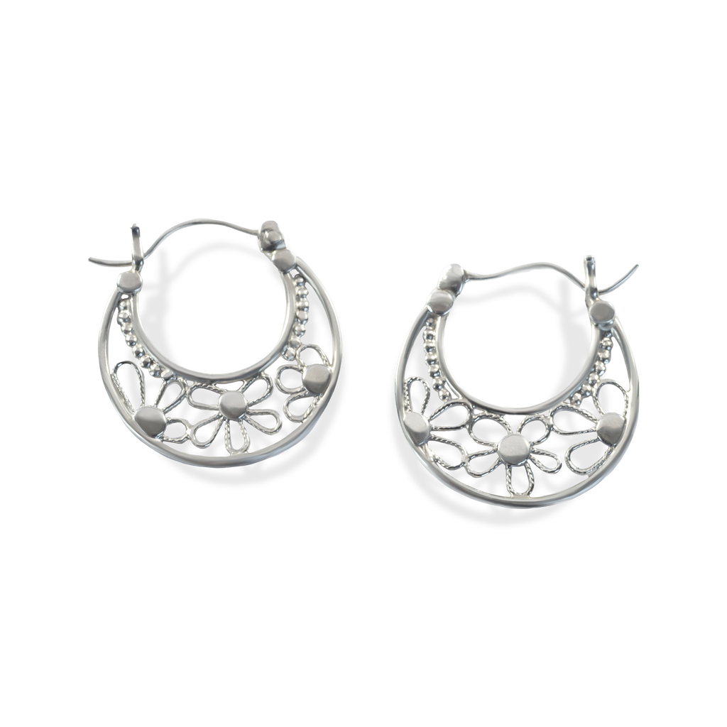 Filagree Medium Hoops