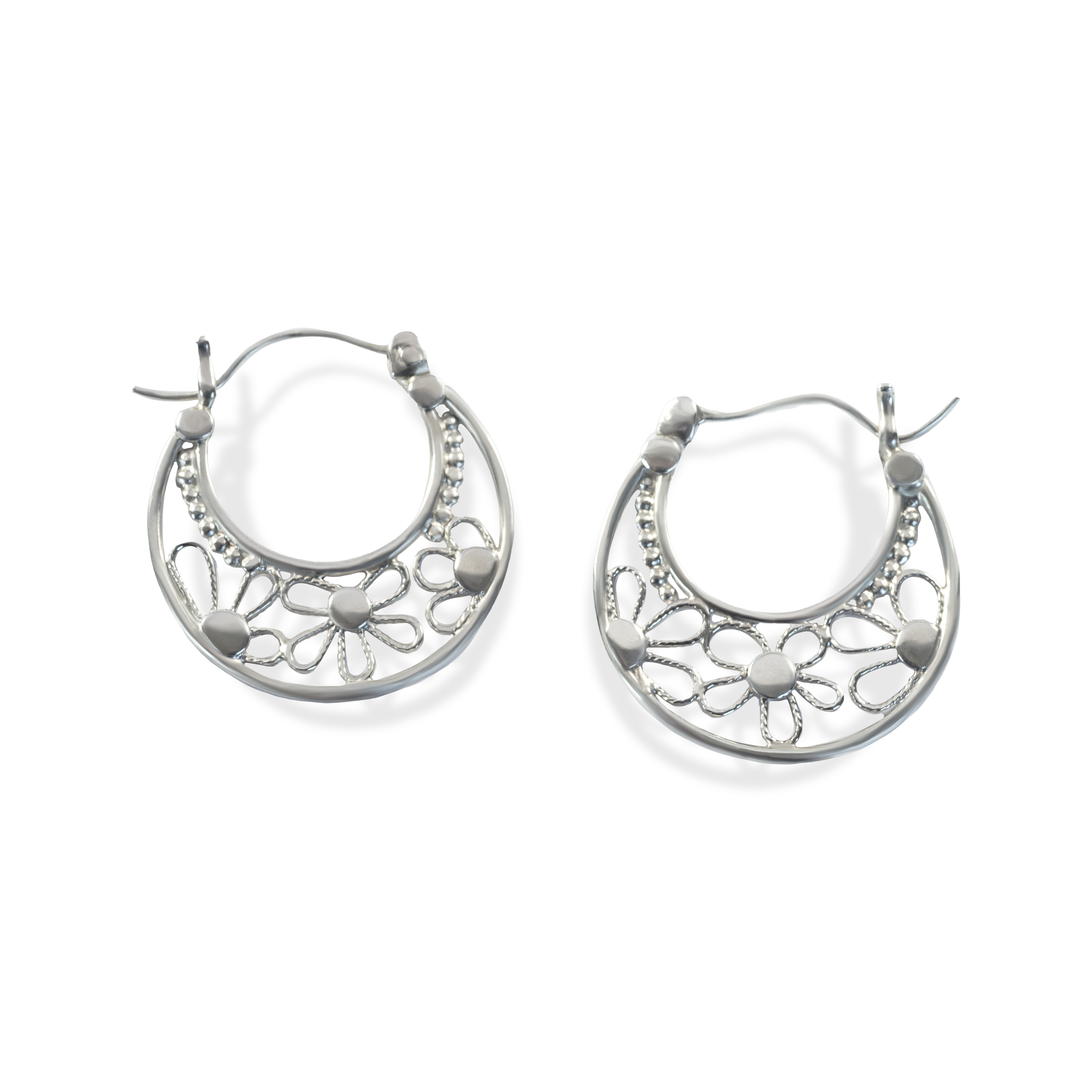 Filagree Medium Hoops