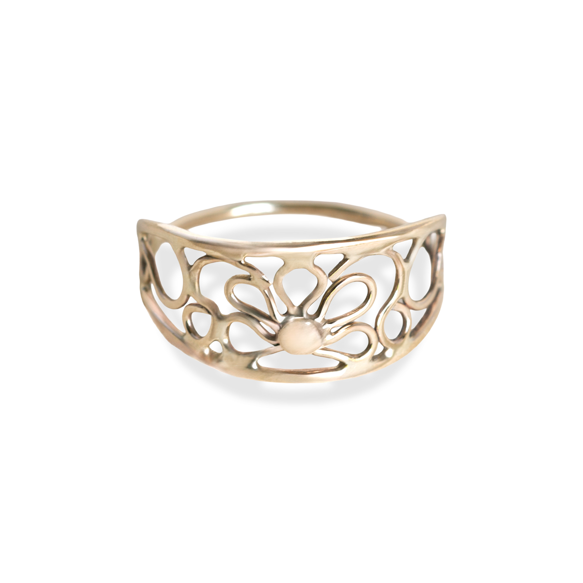 18K Gold Filigree Bloom Ring