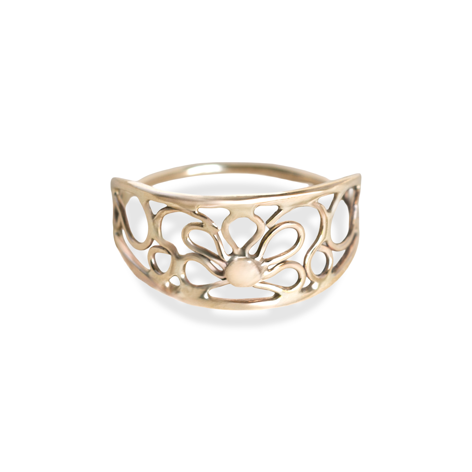 18K Gold Filigree Bloom Ring