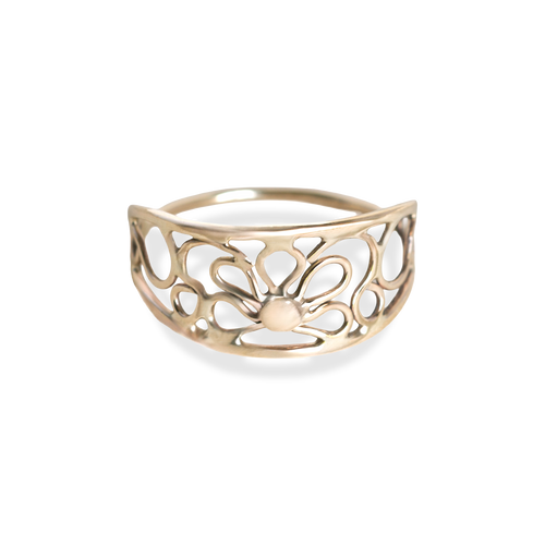18K Gold Filigree Bloom Ring