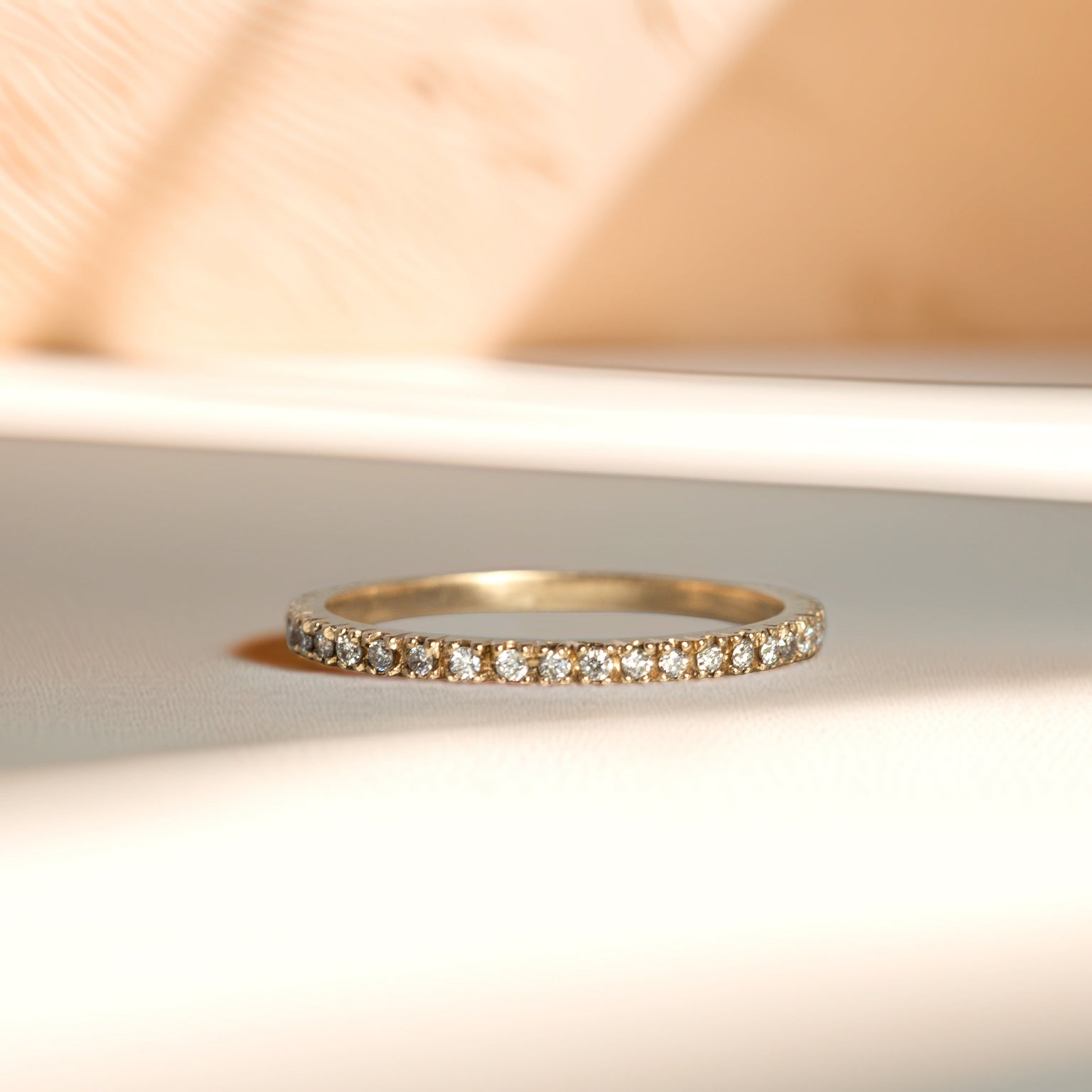 Gold Diamond Eternity Wedding Band