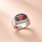 Sterling Silver Inlay Ring