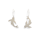 Sterling Silver Koi Fish Earrings