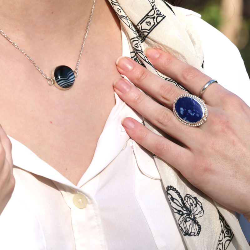 Sterling Silver Lapis Ring