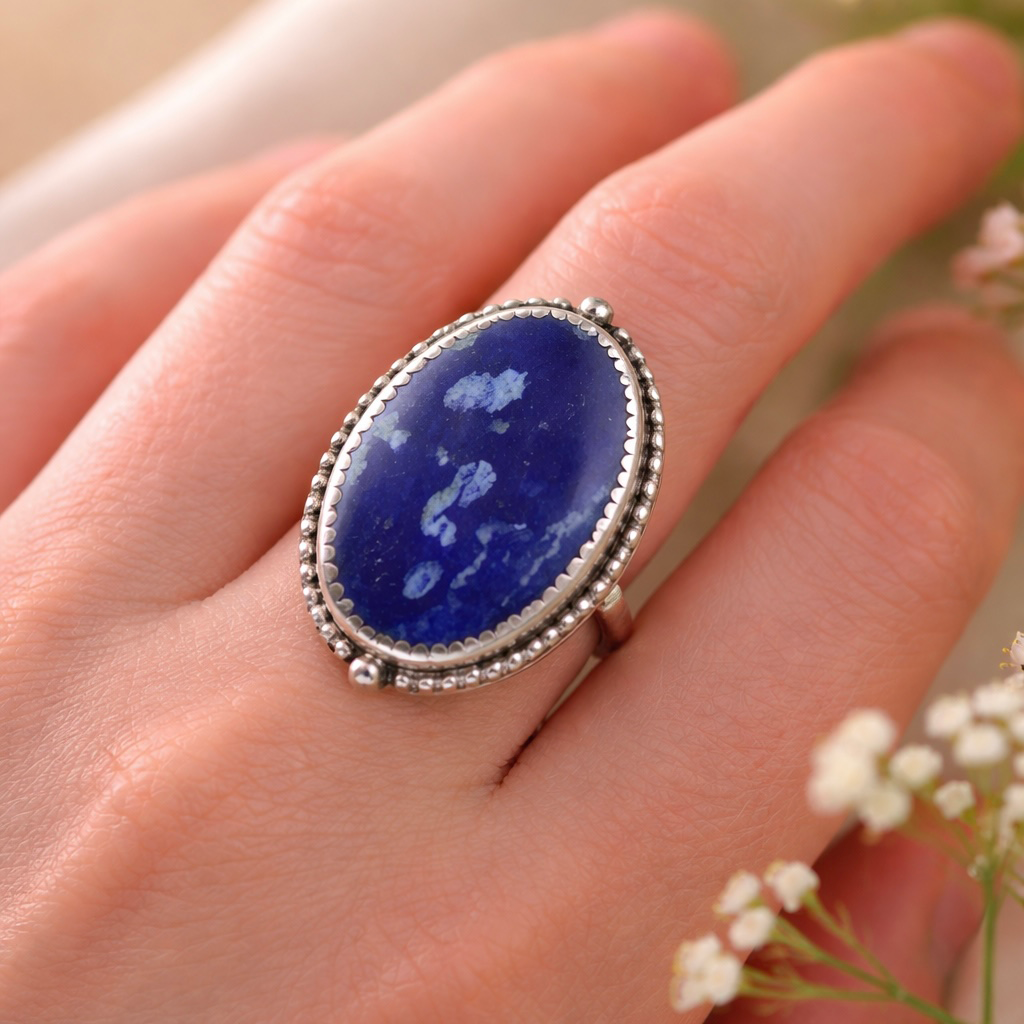 Sterling Silver Lapis Ring