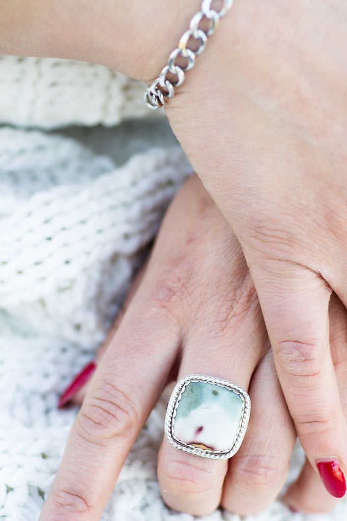 Silver Jasper Ring