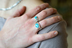 Silver Sleeping Beauty Turquoise Ring