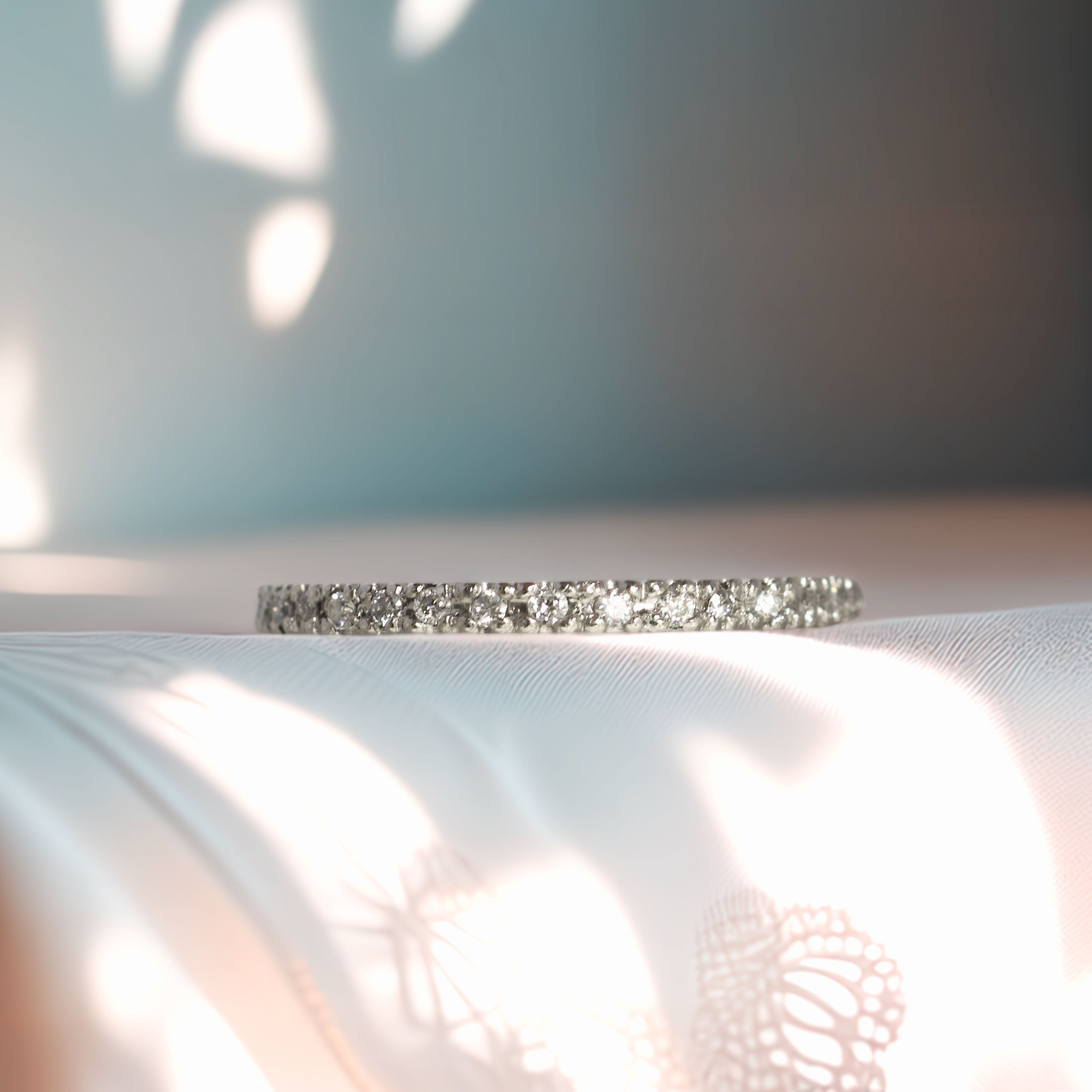 Gold Diamond Eternity Wedding Band
