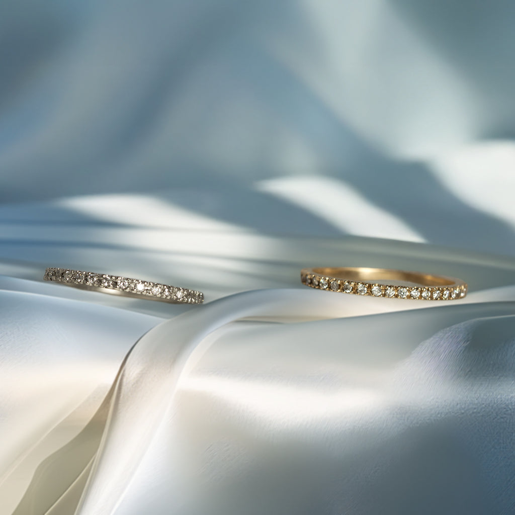 Gold Diamond Eternity Wedding Band