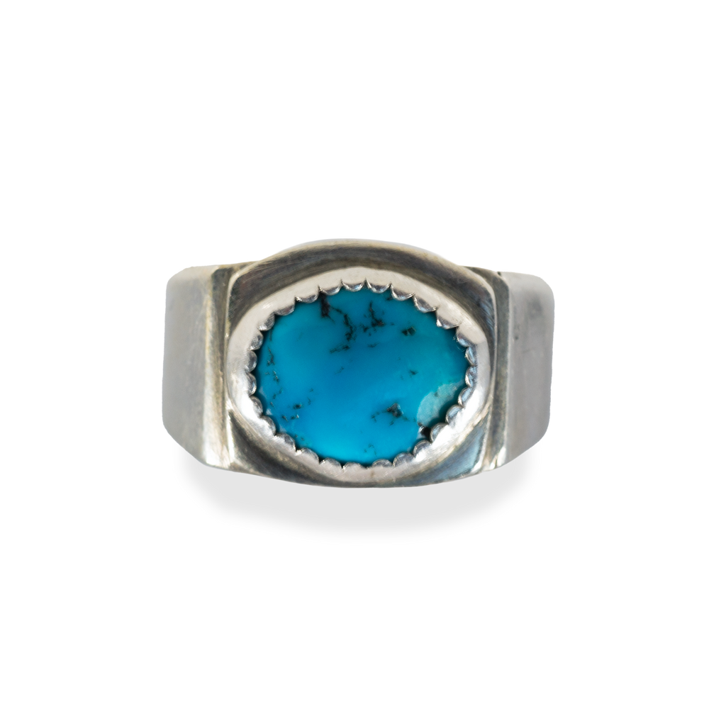 Silver Sleeping Beauty Turquoise Ring